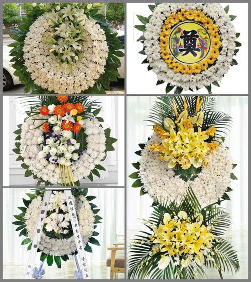 四川成都金堂县白果镇顺江村花圈速递